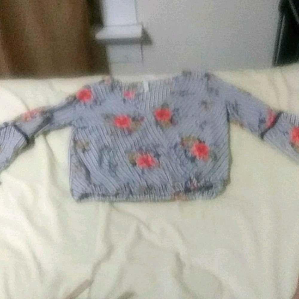 A flower t-shirt or top